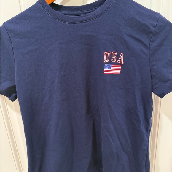 Universal Thread USA Flag Navy Blue T Shirt Women’s Small Patriotic Graphic Tee - Picture 2 of 7